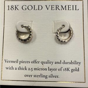 18K Gold Vermeil Hoop Earrings